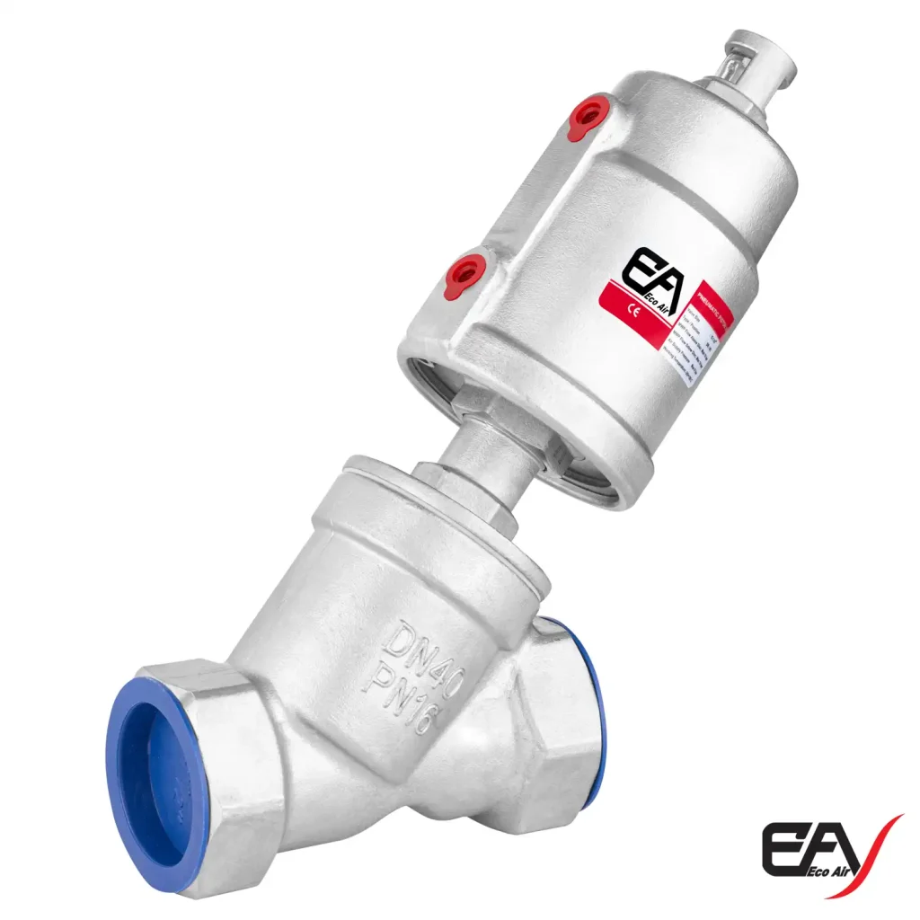 انگل ولو تمام استیل 1.1/2 اینچ اکوایر از کنار